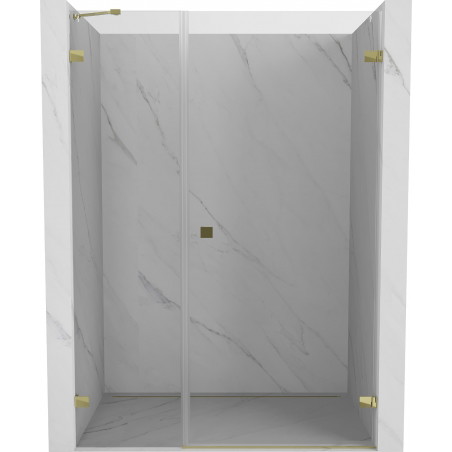 Mexen Lunar-B rechte Duschtür 150 cm, transparent, gold - 832S-150-050-50-00-P