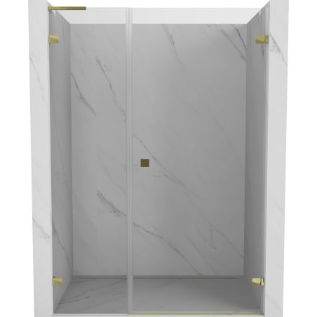 Mexen Lunar-B L Duschkabinentür, rechts öffnend, 120 cm, transparent, gold - 832SL-120-050-50-00-P