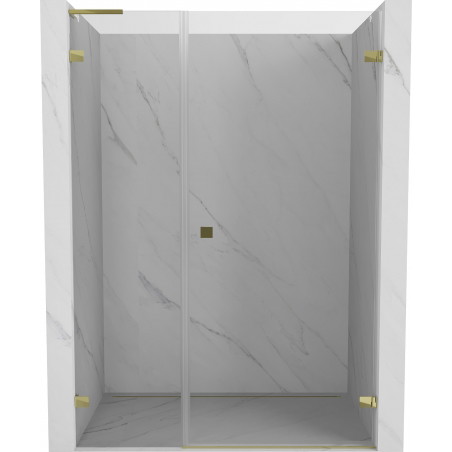 Mexen Lunar-B L Duschdrehtür rechts 125 cm, transparent, gold - 832SL-125-050-50-00-P