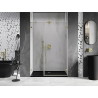 Mexen Lunar-B Duschdrehtür rechts 115 cm, transparent, gebürstetes Gold - 832S-115-050-55-00-P