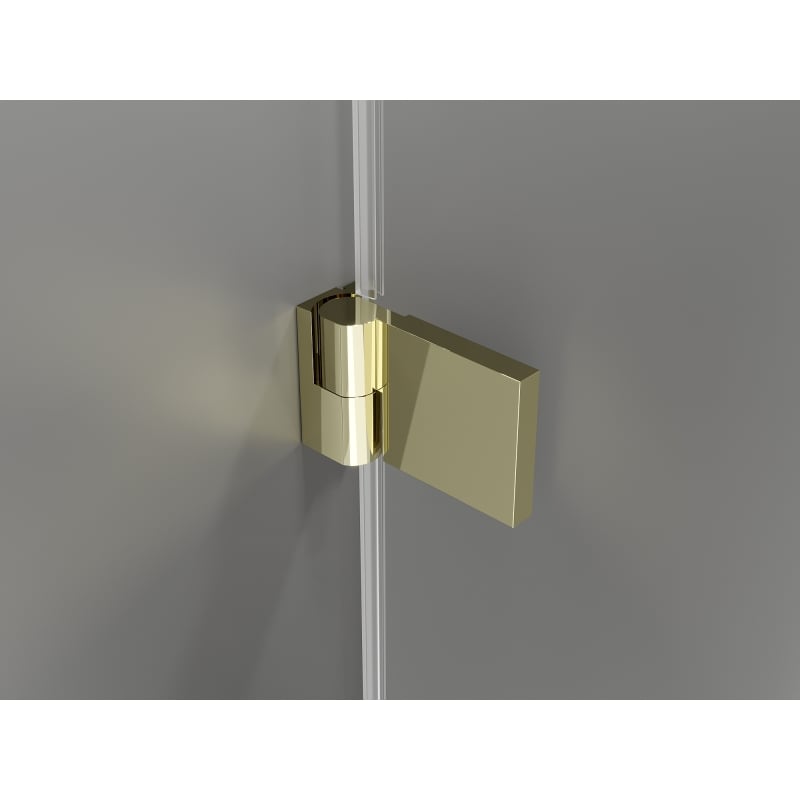 Mexen Lunar-B L Duschtür rechts 130 cm, transparent, gold - 832SL-130-050-50-00-P