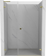 Mexen Lunar-B L Duschdrehtür rechts 150 cm, transparent, gold - 832SL-150-050-50-00-P