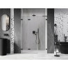 Mexen Lunar-F L Falttür für die Dusche links 110 cm, transparent, schwarz - 836SL-110-050-70-00-L