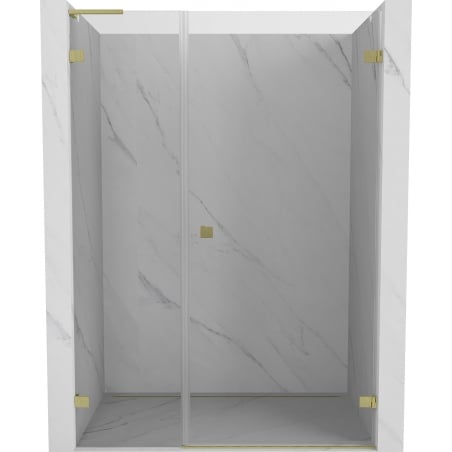 Mexen Lunar-B L Duschdrehtür rechts 120 cm, transparent, gold gebürstet - 832SL-120-050-55-00-P