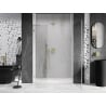 Mexen Lunar-B L Duschdrehtür rechts 130 cm, transparent, gebürstetes Gold - 832SL-130-050-55-00-P