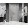 Mexen Lunar-B L Duschdrehtüren rechts 145 cm, transparent, gebürstetes Gold - 832SL-145-050-55-00-P