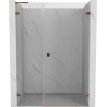 Mexen Lunar-B L Duschschiebetür rechts 130 cm, transparent, Roségold - 832SL-130-050-60-00-P