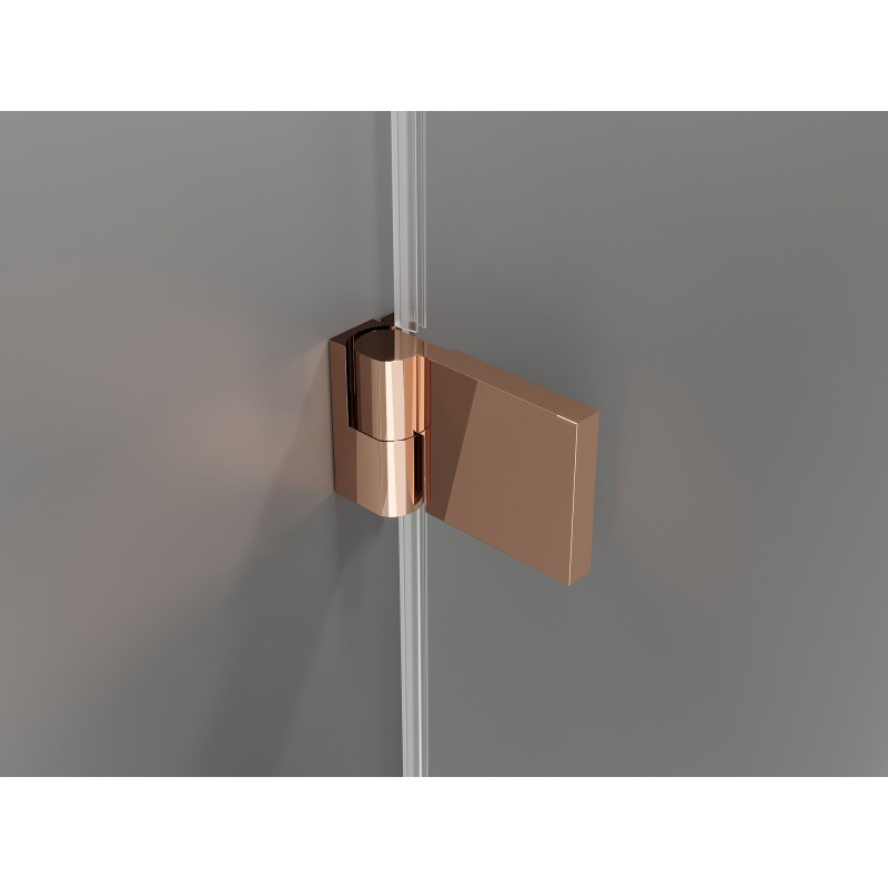 Mexen Lunar-B Duschdrehtür rechts 120 cm, transparent, Roségold - 832S-120-050-60-00-P