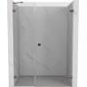 Mexen Lunar-B Duschdrehtür rechts 125 cm, transparent, Roségold - 832S-125-050-60-00-P
