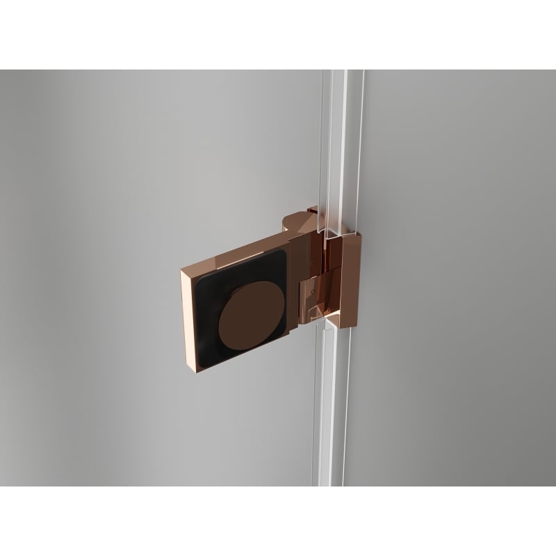 Mexen Lunar-B Duschdrehtür rechts 130 cm, transparent, Roségold - 832S-130-050-60-00-P