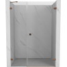 Mexen Lunar-B Duschdrehtür rechts 135 cm, transparent, Roségold - 832S-135-050-60-00-P
