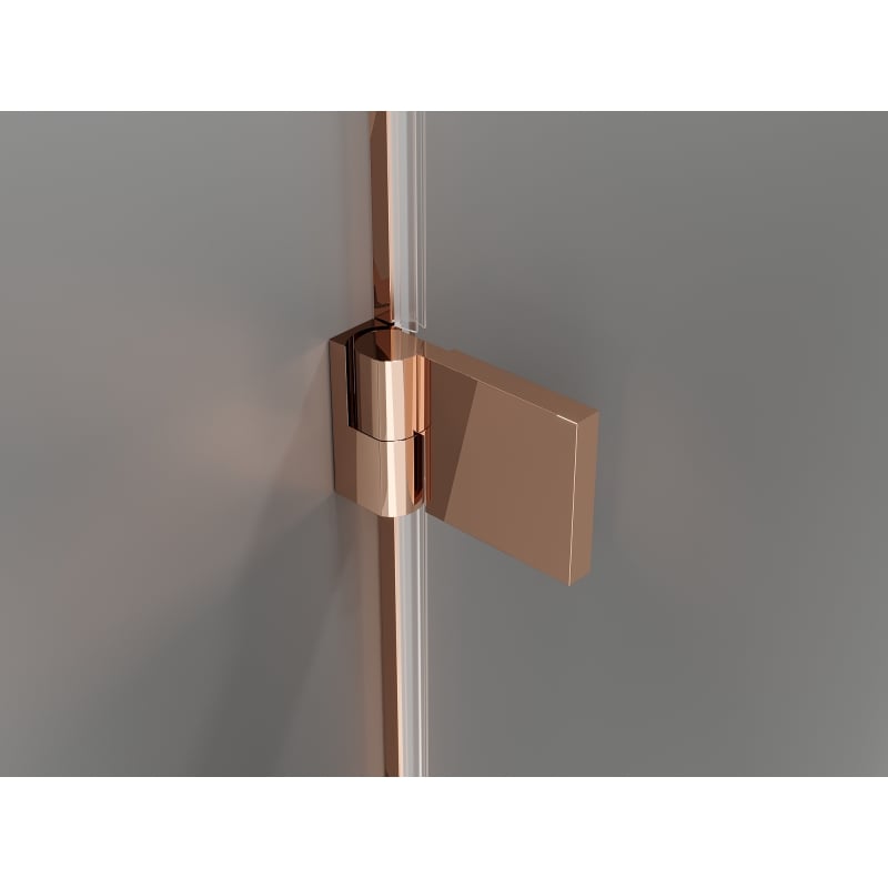 Mexen Lunar-B Duschdrehtür rechts 150 cm, transparent, Roségold - 832S-150-050-60-00-P