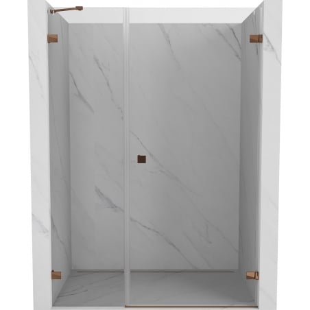 Mexen Lunar-B Duschdrehtür rechts 150 cm, transparent, Roségold - 832S-150-050-60-00-P