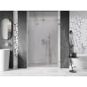 Mexen Lunar-F L faltbare Duschabtrennung links 135 cm, transparent, gebürsteter Nickel - 836SL-135-050-97-00-L