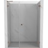 Mexen Lunar-B L Duschdrehtür rechts 140 cm, transparent, gebürstetes Kupfer - 832SL-140-050-65-00-P
