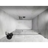 Mexen Lunar-B L Duschabtrennung schwenkbar rechts 150 cm, transparent, gun gray gebürstet - 832SL-150-050-66-00-P