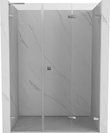 Mexen Lunar-F L faltbare Duschwand rechte Seite 135 cm, transparent, Chrom - 836SL-135-050-01-00-P