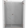 Mexen Lunar-B Duschdrehtür rechts 135 cm, transparent, gebürstetes Kupfer - 832S-135-050-65-00-P