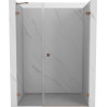 Mexen Lunar-B Duschdrehtür rechts 140 cm, transparent, gebürstetes Kupfer - 832S-140-050-65-00-P