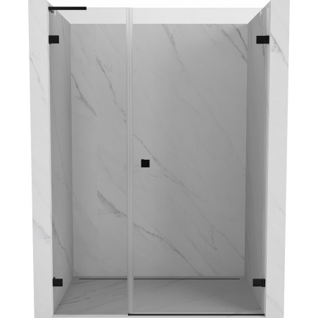 Mexen Lunar-B L Duschflügeltür rechts 145 cm, transparent, schwarz - 832SL-145-050-70-00-P