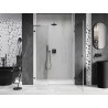 Mexen Lunar-B L Duschwand rechts 120 cm, transparent, Gunmetal - 832SL-120-050-95-00-P