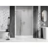Mexen Lunar-B L Duschdreh­tür rechts 110 cm, transparent, gebürsteter Nickel - 832SL-110-050-97-00-P