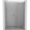 Mexen Lunar-F L Falttür Dusche rechts 145 cm, transparent, gold - 836SL-145-050-50-00-P