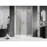 Mexen Lunar-F L Falttür Dusche rechts 145 cm, transparent, gold - 836SL-145-050-50-00-P