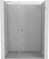 Mexen Lunar-B L Duschdrehtür rechts 115 cm, transparent, gebürsteter Nickel - 832SL-115-050-97-00-P
