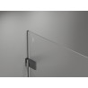 Mexen Lunar-B Duschdrehtrennwand rechts 120 cm, transparent, gebürstet Gun Gray - 832S-120-050-66-00-P