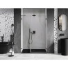 Mexen Lunar-B Duschdrehtrennwand rechts 120 cm, transparent, gebürstet Gun Gray - 832S-120-050-66-00-P