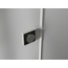 Mexen Lunar-B L Duschdreh­tür rechts 140 cm, transparent, gebürsteter Nickel - 832SL-140-050-97-00-P