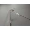 Mexen Lunar-B L Duschdreh­tür rechts 140 cm, transparent, gebürsteter Nickel - 832SL-140-050-97-00-P