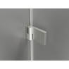 Mexen Lunar-B L Duschdrehtür rechts 150 cm, transparent, gebürsteter Nickel - 832SL-150-050-97-00-P
