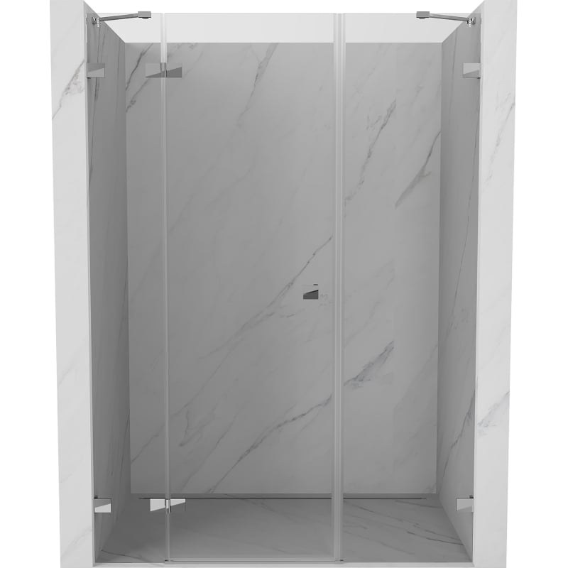 Mexen Lunar Duschpendeltür links 155 cm, transparent, Chrom - 834S-155-050-01-00-L
