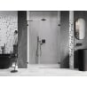 Mexen Lunar-B Duschdrehtür rechts 145 cm, transparent, schwarz - 832S-145-050-70-00-P