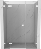 Mexen Lunar Duschdrehtür links 160 cm, transparent, weiß - 834S-160-050-20-00-L