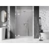 Mexen Lunar Duschdrehtür links 160 cm, transparent, weiß - 834S-160-050-20-00-L