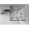 Mexen Rio quadratische Duschkabine 70 x 70 cm, transparent, schwarz + Flat Duschwanne, weiß - 860-070-070-70-00-4010B