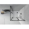 Mexen Rio quadratische Duschkabine 90 x 90 cm, transparent, schwarz + Flat Duschwanne, weiß - 860-090-090-70-00-4010B
