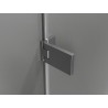 Mexen Lunar-F L klappbare Duschkabinentür rechts 110 cm, transparent, gun gray gebürstet - 836SL-110-050-66-00-P