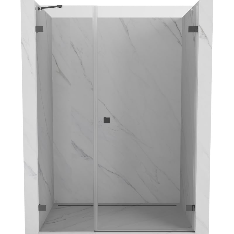 Mexen Lunar-B Duschdrehtür rechts 125 cm, transparent, Gunmetal - 832S-125-050-95-00-P