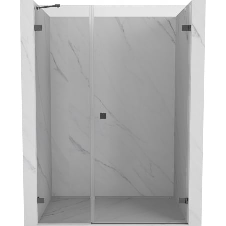 Mexen Lunar-B Duschdrehtür rechts 125 cm, transparent, Gunmetal - 832S-125-050-95-00-P