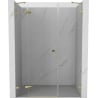 Mexen Lunar Duschschwingtür links 160 cm, transparent, gold - 834S-160-050-50-00-L