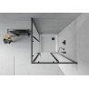 Mexen Rio quadratische Duschkabine 70 x 70 cm, matt, schwarz + flacher Duschwanne, weiß - 860-070-070-70-30-4010B