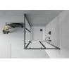 Mexen Rio Duschkabine quadratisch 80 x 80 cm, mattiert, schwarz + Duschwanne Flat, weiß - 860-080-080-70-30-4010B