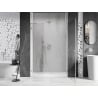 Mexen Lunar-B Duschdrehtür rechts 130 cm, transparent, gebürsteter Nickel - 832S-130-050-97-00-P