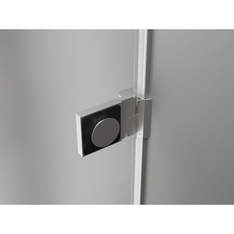 Mexen Lunar-B Duschtür, rechts öffnend 140 cm, transparent, gebürsteter Nickel - 832S-140-050-97-00-P