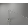 Mexen Lunar-B Duschdrehtür rechts 145 cm, transparent, gebürsteter Nickel - 832S-145-050-97-00-P