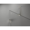 Mexen Lunar-B Duschdrehtür rechts 150 cm, transparent, gebürstetes Nickel - 832S-150-050-97-00-P